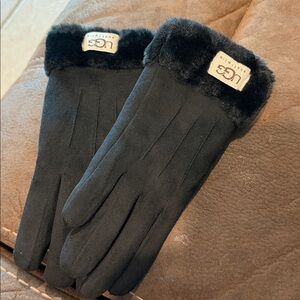 UGG fur lined gloves
